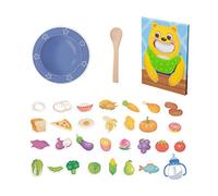 JOINPAYA 1 Set Educativo Alimentazione per Sviluppare Abilità Motorie e Creatività nella Cucina per Giocare con Frutta Interattivo per Genitori