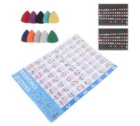 JOINPAYA 1 set Principianti Ukulele con Poster Accordi e Plettro Schemi Colorati per Apprendimento Facile per Lezioni