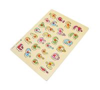 JOINPAYA 1 Set Puzzle Legno Educativo Cognitivo con Arabe Interattivo per Sviluppare Abilità Logiche e Coordinazione Mano Occhio per Ragazzi e Ragazze