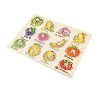 JOINPAYA 1 Set Puzzle Legno Educativo con Frutta Puzzle per Ragazzi e Ragazze Montessori per Apprendimento e Duraturo