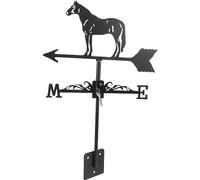 JOINPAYA 1 Set segnavento Giardinaggio all'aperto Annata Piccolo Furgone da Patio banderuole per capannoni Ornamento a banderuola weathervan Ferro da Stiro Black
