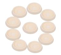 JOINPAYA 10 Pezzi Base Acqua in plastica vassoi per Piante drenare Vassoio Acqua per Piante basi piattini per fioriere Vaschetta per l'acqua per Piante pp Beige