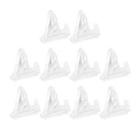 JOINPAYA 10 Pezzi Espositori Triangolari in Acrilico Trasparente per Monete e Badge, Supporti Stabili e Compatti per Oggetti da Collezione e Medaglie, Porta Monete per Esposizione