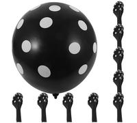 JOINPAYA 100 Palloncini a Pois in Lattice 12 Pollici Puntini Bianchi su Sfondo Nero, Decorazioni per Feste di Compleanno e Matrimoni, Accessori per Allestimenti e Atmosfere Festive
