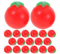 JOINPAYA 100 pezzi di mini pomodorini artificiali, in miniatura per casa delle bambole, verdure, frutta, piccoli modelli di pomodori finti, cibo di simulazione, giocattoli per bambini.