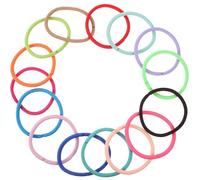 JOINPAYA 100 Pezzi Elastici per Chioma da Donna 4 Mm Resistenti in Poliestere Anelli per Chioma Colorati Assortiti Accessori per Quotidiani per Styling e Regali Colore Colore Casuale