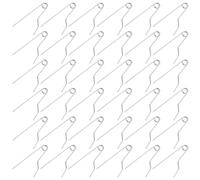 JOINPAYA 100 Pezzi Spille per Badge Perno di Ferro, Schienali di Sicurezza Piatti e Fermagli per Spille, Supporti per Medaglie Fai da Te Adatti a Progetti Artigianali e Fissaggio su