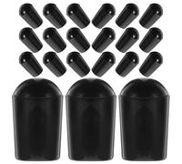 JOINPAYA 100 Pezzi Tappi Terminali in Pvc per Grucce, Copripunte Protettivi per Ganci Appendiabiti, Nero 5mm, Protezione Estremità Filo per Uso Domestico, Facile Installazione