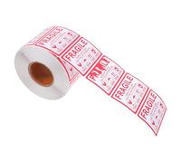JOINPAYA 1000 Etichette Adesive Fragili Rosse in Carta per Spedizione e Scatole da Trasloco Avviso di Fragilità e Applicazione Versatile