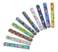 JOINPAYA 100pezzi Braccialetti Slap Stampa di Dinosauri per Regali di Natale e Premi Leggeri e Confortevoli per Feste e Party Materiale Morbido e Sicuro per Confezione