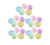 JOINPAYA 100pezzi Capsule Trasparenti Colorate Rotonde Vuote Contenitori di Plastica per Capsule di Gomme da Masticare Fai da Te per Feste e Decorazioni