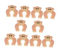 JOINPAYA 10pezzi Fermaporta Creativo Per Protettore Per Dita Eva Resistente Scimmia Marrone Sicurezza Per Porte e Scale Interne