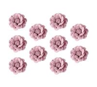 JOINPAYA 10pezzi Fiori di Gardenia in Microfibra per Decorazioni Fai da Te su Vestiti e Borse Accessori per Chioma Femminili e Bambine
