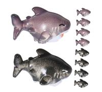 JOINPAYA 10pezzi Mini Shark Figurines Resin Cute Animal Models for Ocean-themed Decor for Home and Garden Decoration