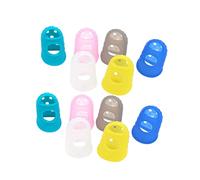 JOINPAYA 10pezzi Protezioni Silicone Dita Chitarra Resistenti Ventilate Adatte Ukulele Elettrica Principianti Esperti Proteggono Punta Dolore Esercizio Performance