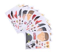 JOINPAYA 12 Fogli di Adesivi Pompiere per Set di Decalcomanie Puzzle Personaggi Vigili del Fuoco Forniture per Feste di Compleanno e Attività Scolastiche Creative