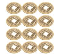 JOINPAYA 12 Pezzi Di Monete Di Rame Rame Retrò Per Auto Simulazione Di Monete Antiche Accessorio Artigianale Della Ricchezza Cinesi