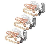 JOINPAYA 12 Pezzi Mollette Magnetiche per Abiti con Catena Fermagli per Maniche e Colletti in Metallo Regolatore per Orli di Camicie e Maglioni da Donna Compatibili con Vari Tessuti e