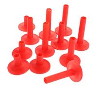 JOINPAYA 12pezzi Sleeve Per Piatti Batteria Con Base Flangia Rosso Accessori Resistenti Per Kit Batteria Protezioni Leggere e Durevoli Per Tamburo Percussione