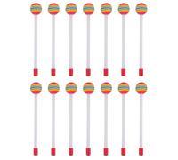 JOINPAYA 14 pezzi di bacchette per batteria per bambini: bacchette per percussioni in plastica colorata con teste morbide per xilofono e accessori per esercitarsi con la musica per batteria