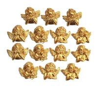 JOINPAYA 15 Pezzi Ciondoli a Retro Piatto Angelo Barocco in Resina Dorata per Scrapbooking e Gioielli Fai da Te Abbellimenti Artigianali Decorativi per Custodia Telefono Forcine e