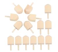 JOINPAYA 15 Pezzi Dreidel Legno Fai Da Te per Hanukkah Giocattoli Artigianali da Decorare Trottoline Legno per Attività e Divertimento per Adulti