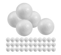 JOINPAYA 150pezzi Palline di Schiuma Bianche Polistirolo Espanso per Decorazioni Domestiche Feste e Progetti Scolastici