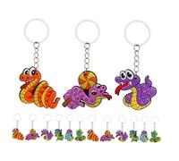 JOINPAYA 18pezzi Portachiavi Forma Di Serpente Creativo Portachiavi Animali Colorati Per Feste Di Compleanno Regali Per Ragazzo Ragazza e Gadget Per Eventi Speciali