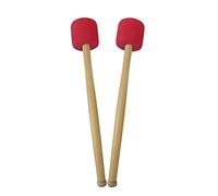 JOINPAYA 1pezzi Grancassa Martello Con Manico Legno Per Strumenti Percussivi Rosso Martello Per Batteria Con Testa Spessa Per Note Di Basso Amplificate