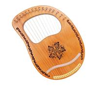 JOINPAYA 1set Corde Arpa Retro Legno Per Principianti e Intermedi Strumento Musicale Portatile Con Astina Di Accordatura Per Coltivare Interesse Musicale Di Adulti