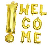 JOINPAYA 1set Palloncini Welcome Per Decorazioni Scuola Per Scolastiche e Centrotavola Per Accogliere Gli Studenti Al Scolastico
