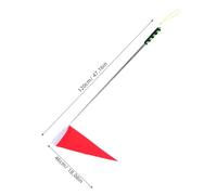 JOINPAYA 2 bandiere per guida turistica con aste estensibili, bandiera portatile, asta telescopica, attrezzatura per addestramento per insegnanti di guide turistiche scolastiche, rosso