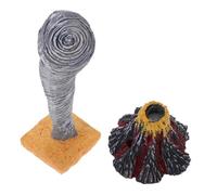 JOINPAYA 2 Modelli Educativi Disastri Naturali con Simulazione Realistica Eruzione Vulcanica e Tornado Decorazione Paesaggio Vulcanico e Tornado per Esplorazione Scientifica