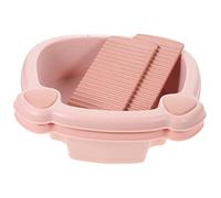 JOINPAYA 2 Pezzi Asse Per Bucato Lavaggio Lavabiancheria Neonato Lavatoio Per Lavare a Mano i Vestiti Del Lavandino Per Vestiti Per Per La Casa Plastica Rosa