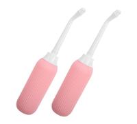 JOINPAYA 2 Pezzi Bidè strumento di pulizia della parte privata spruzzatore manuale Lavabo da bagno Sitz getto d'acqua da toletta detergente per bottoni dell'ombelico plastica rosa