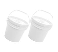 JOINPAYA 2 Pezzi Contenitore per Salviette in Plastica Bianco con Grande Capacità e Manico, Dispenser Portatile per Salviette Umidificate per Bagno e Auto