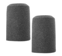 JOINPAYA 2 Pezzi Copertura Microfono Antivento in Schiuma Floccata Grigia, Filtro Anti-pop Lavabile per Microfono Portatile, Set da Compatibile con Fifine K688, Accessori per Dj, Podcast