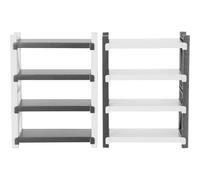 JOINPAYA 2 pezzi di mobili in miniatura: Scaffali da magazzino per case delle bambole - Espositore a 4 livelli - di libreria minuscola per micro scene Accessorio per mini case per bambini e bambine