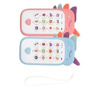 JOINPAYA 2 Pezzi Di Telefono Cellulare Giocattolo Smartphone Educativo Interattivo Per Con Musica E Funzioni Di Apprendimento Gioco Di Finzione Per Piccoli