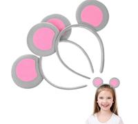 JOINPAYA 2 Pezzi Fascia per Chioma Orecchie da Topo, Cerchietto Leggero e Comodo per Feste di Carnevale, Cosplay e Feste a Tema per Ragazze, Accessori Chioma Decorativi