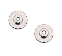 JOINPAYA 2 Pezzi Ferma Corde per Chitarra e Basso Elettrico in Metallo Argento, Forma Rotonda, Accessori per Strumenti Musicali per Prolungare la Vita delle Corde e Ridurre L'usura