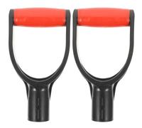 JOINPAYA 2 pezzi Manico Ergonomico a Forma di D per Giardino Impugnatura Antiscivolo Comoda e Resistente per Sostituzione Manico Badile Orto Professionale