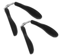 JOINPAYA 2 Pezzi Naselli per Occhiali per Silicone Nero, Ponte Stabile | Design a Sella a Figura Otto, Inserto in Lega, Comodi e Facili da Usare per Montature Metalliche