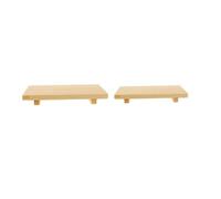 JOINPAYA 2 Pezzi Piatto Sushi Sushi Board Tray in Legno Kaki, Forma Semplice, Facile da Lavare, Stile Giapponese e Coreano, per Uso in Cucina e Conservazione Quotidiana degli Alimenti