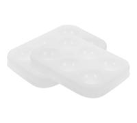 JOINPAYA 2 Pezzi Tavolozza in Silicone per Acquerelli e Pittura a Olio, Leggera e Facile da Pulire, per Miscelare Colori in Gouache e Arte Fai-da-Te