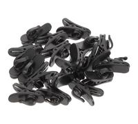 JOINPAYA 20 Pezzi Clip per Microfono Lavalier in Abs Nero, Clip Stabile e Facile da Installare e Rimuovere per Conferenze e Discorsi al Podio