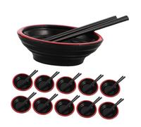 JOINPAYA 20 Set Stoviglie Mini Giapponesi per Casa delle Bambole Ciotole Ramen Colorate con Bacchette Accessori Cucina Giocattolo per Giochi di Ruolo