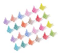 JOINPAYA 24 Pezzi Mini Fermagli a Farfalla in Plastica Colorata, Piccole Mollette per Chioma a Farfalla Molla, Accessori per Feste e Uso Quotidiano per Donne, Ragazze