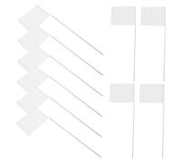 JOINPAYA 24pezzi Bandiere Di Segnalazione in Pvc Con Picchetti in Acciaio Inox Per Sotterranei Fognature Paesaggistica e Confini Per Animali Domestici