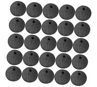 JOINPAYA 25 Pezzi maschera da scheletro costume da pagliaccio auricolare naso da clown in schiuma kit costume giullare pierrot costume naso da clown portatile naso di spugna da festa Black